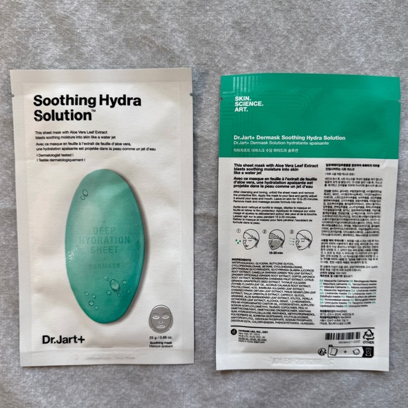 HP 🩵 Sheet Mask Bundle + Mini Sephora Puffer Tote: Dr.Jart+, Sephora Collection - Picture 5 of 9